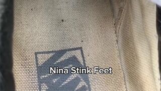 POV: Stinky Feet Fetish. Taking off the sweat Sneakers